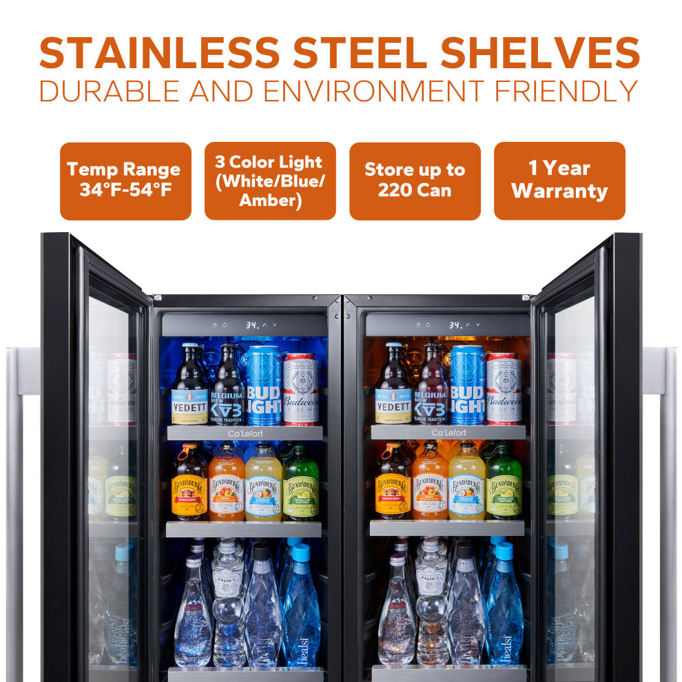 Ca''Lefort 30" Beverage  Clooer Refrigerator Bulit-in or FreeStanding 200 Cans