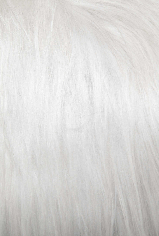 HomeRoots Natural Sheepskin White Square Super Soft Chair Pad