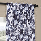 Hibiscus Blue Blackout Room Darkening Curtain Panel Pair, 50"x96"