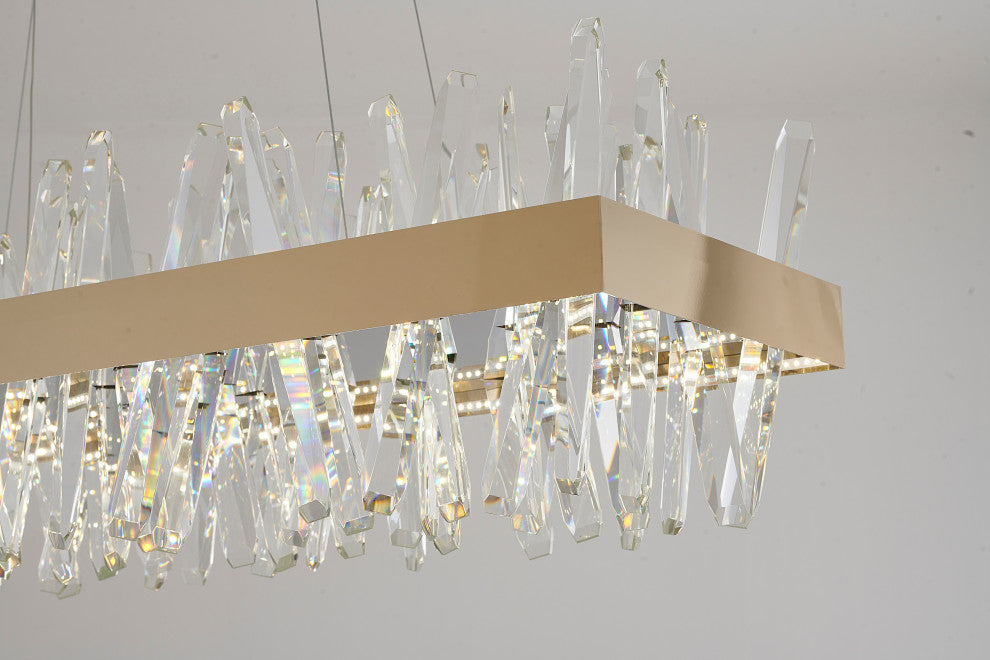 Bethel International LX63C40G 4-Light LED Chandelier, Gold
