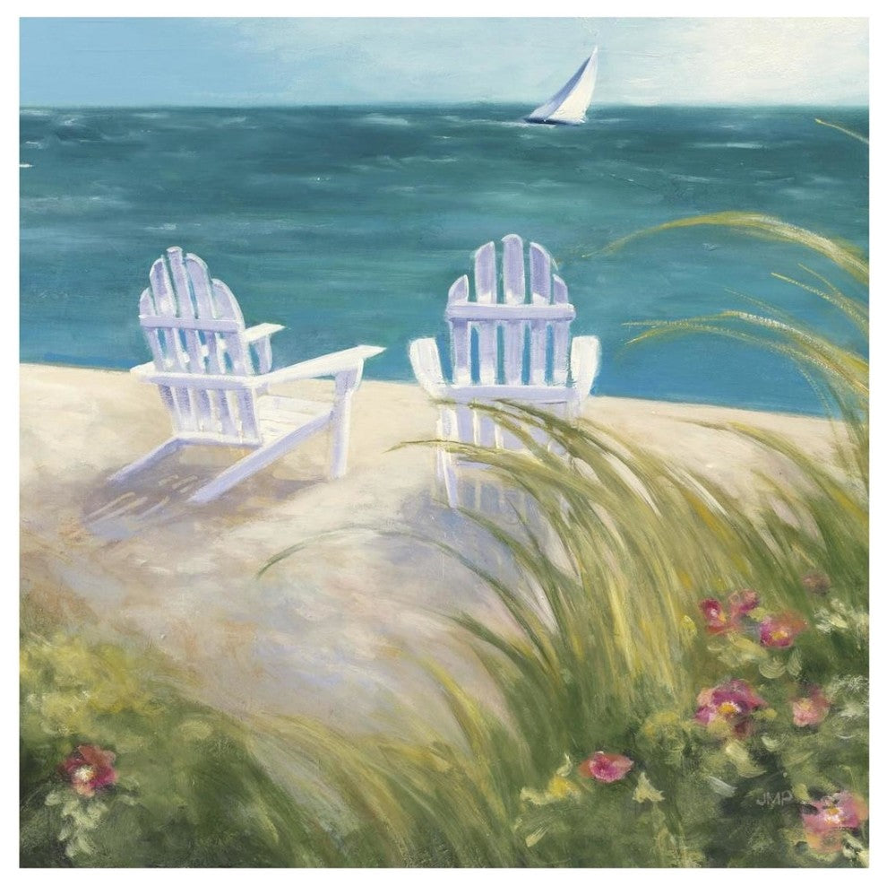 "Regatta I Square" Digital Paper Print by Julia Purinton, 32"x32"