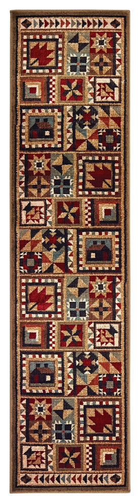 Oriental Weavers Sphinx Woodlands 9596A Lodge Rug, Brown/Multi, 3'10"x5'5"