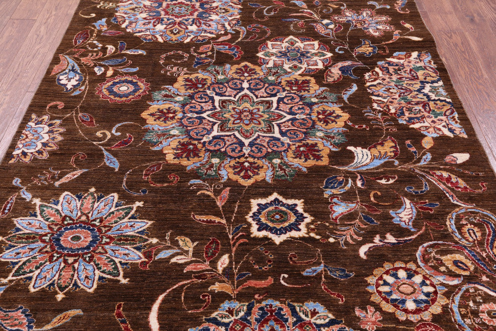 5' 8" X 7' 2" Persian Tabriz Hand Knotted Wool Rug Q11272
