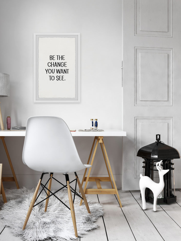 "Be the Change II" Framed Painting Print, 30x45