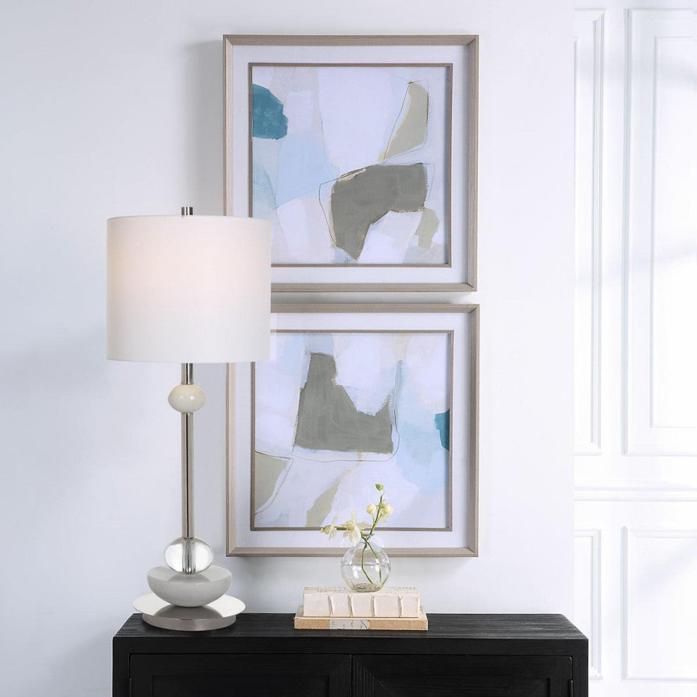 Uttermost 32268 Mist Shapes Framed Prints, 2-Piece Set