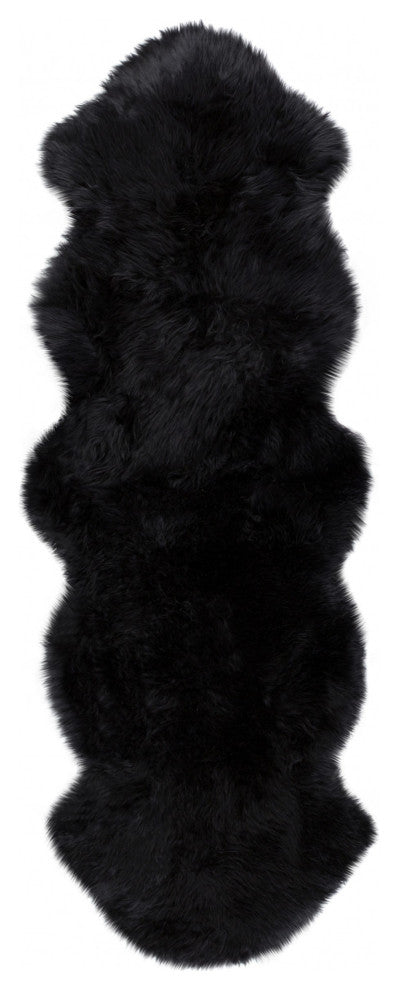 Black Animal Print Area Rug
