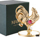 24K Gold Plated Crystal Studded Rooster Ornament