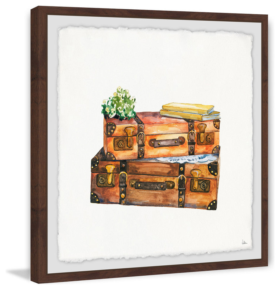 "Going West" Framed Painting Print, 12"x12"