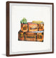 "Going West" Framed Painting Print, 12"x12"