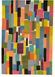 Color Swatch Wool Rug / Wall Tapestry Hand Embroidered 6ft x 4ft