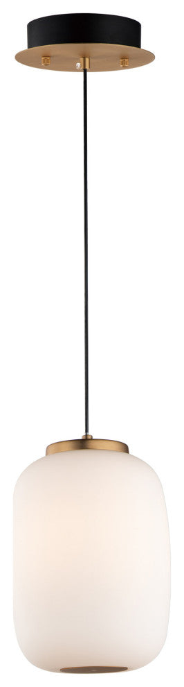 ET2 E25064-92 Soji 2 Light 7"W LED Mini Pendant - Black / Gold