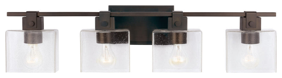 Capital Lighting 139144-498 4 Light 8" Tall Bathroom Vanity Light - Oil Rubbed