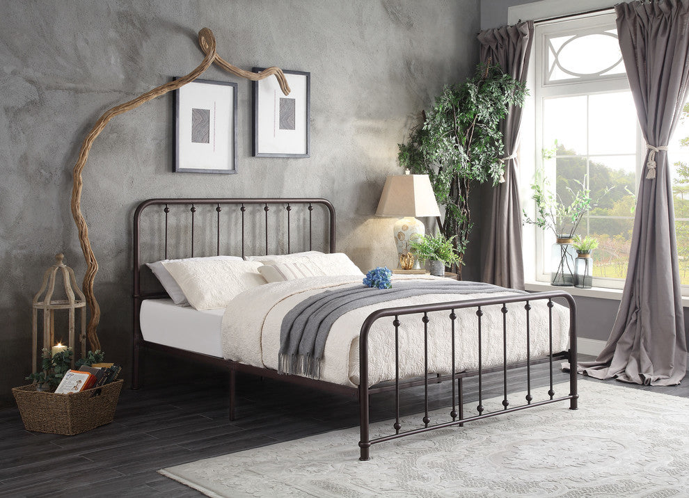 Lenci Metal Platform Bed, Queen