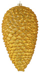Vickerman N187337D 10" Honey Gold Matte Glitter Pinecone Christmas Ornament