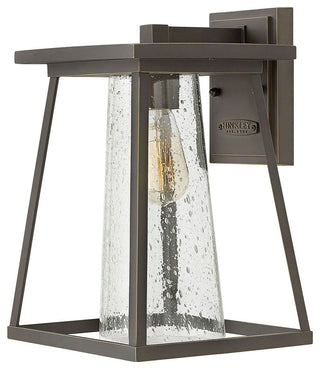 Hinkley Burke Medium Wall Mount Lantern, Oil Rubbed Bronze With Clear Glass