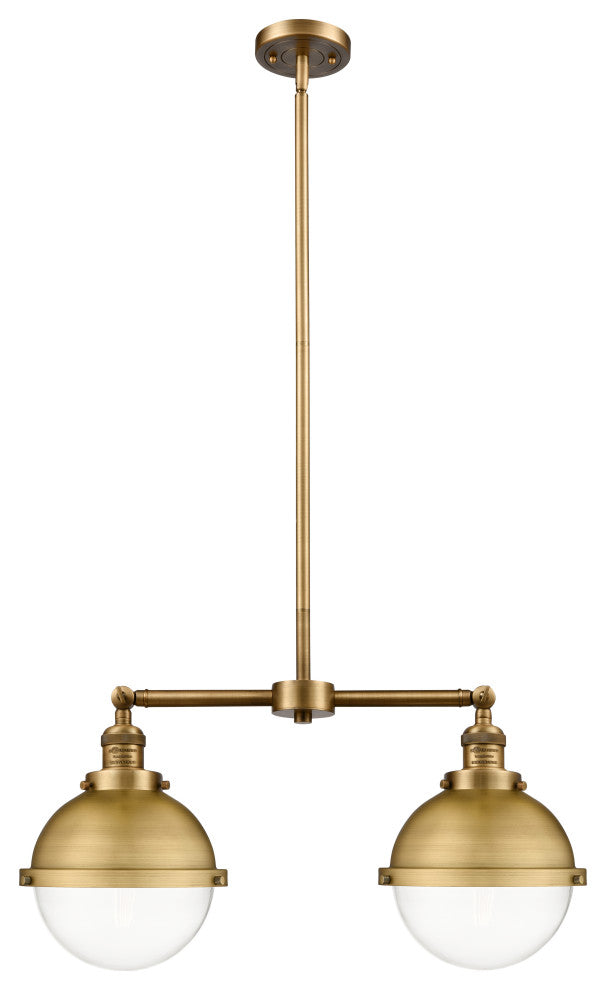 INNOVATIONS 209-BB-HFS-82-BB-LED 2-Light Island Light Brushed Brass
