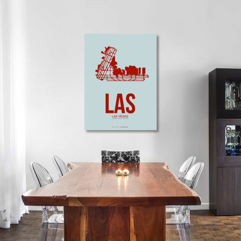 "LAS  Las Vegas Poster 3" Fine Art Print