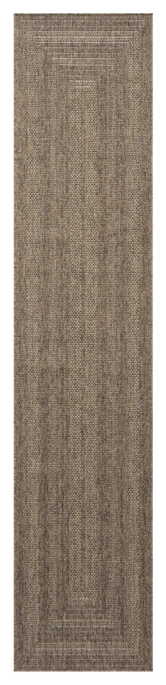 Nourison Tulum 2' x 6' Brown Outdoor Rug