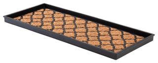 34.5"x14"x1.5" Rubber Boot Tray With Trellis Coir and Rubber Insert
