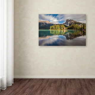 Pierre Leclerc 'Emerald Lake Dreamscape' Canvas Art, 47x30