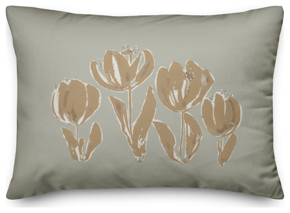 Soft Toned Tulips 14x20 Spun Poly Pillow