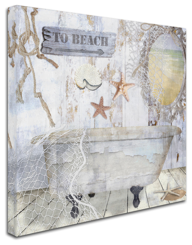 Color Bakery 'Beach House I' Canvas Art, 14x14