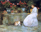 Frederick Childe Hassam Reading, 20"x25" Gallery Wrapped Canvas Print