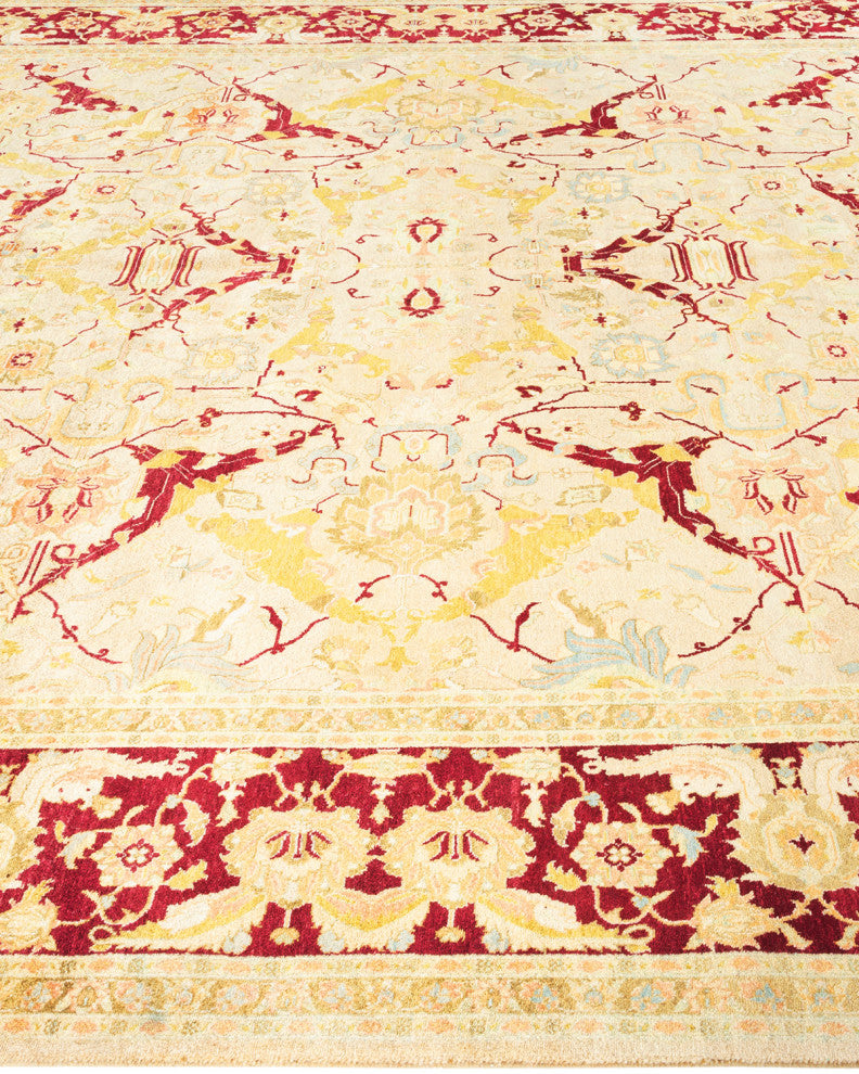 Mogul, One-of-a-Kind Hand-Knotted Area Rug Yellow, 8' 0" x 16' 10"