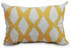 Decorative Abstract Outdoor Pillow, Yellow, 14"x20"