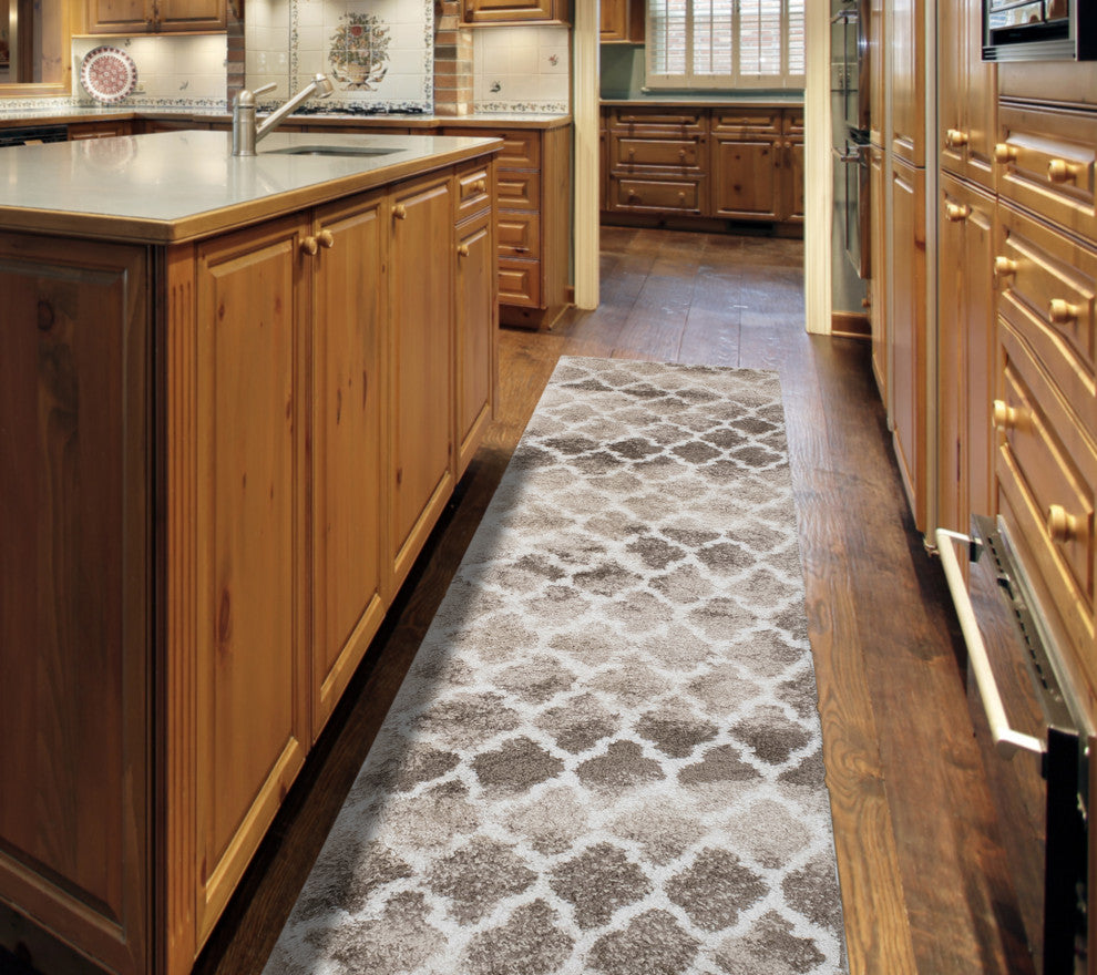 Noori Rug Shag Ava Beige/Ivory Runner