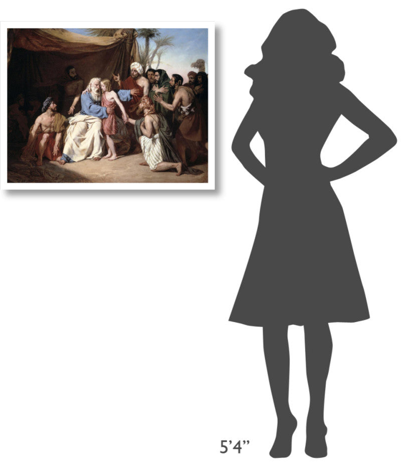 "Jacob Refusing To Let Benjamin Leave" Print by Eugene Roger, 32"x25"