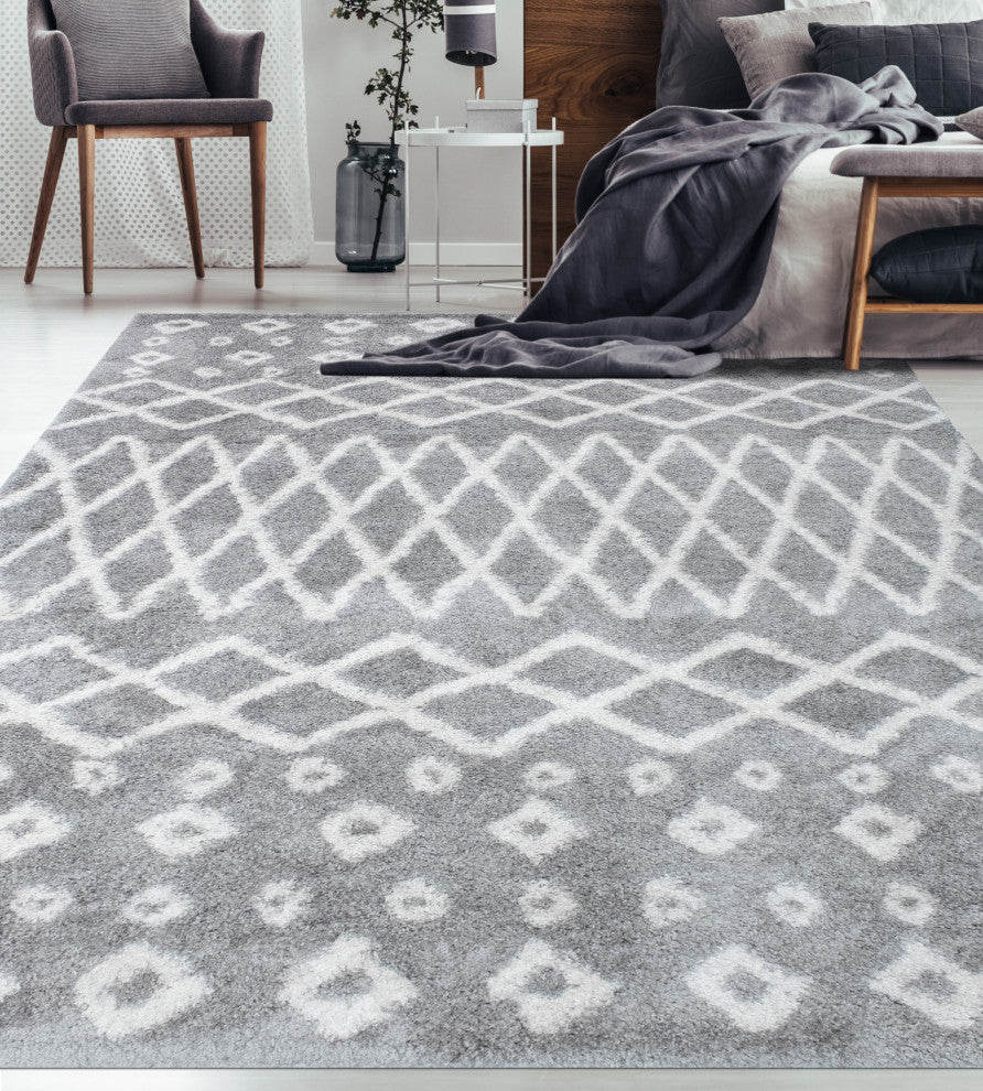 Noori Rug Shag Roy Silver/Ivory Rug