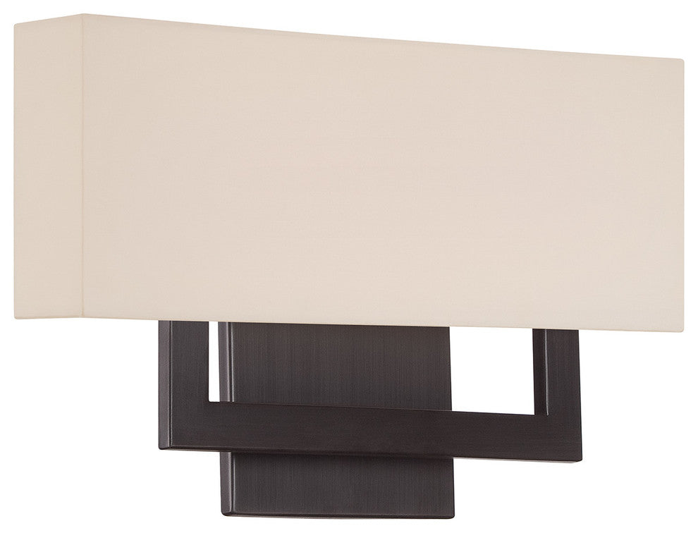 WAC Lighting Manhattan LED Wall Sconce, Brushed Bronze, 15"