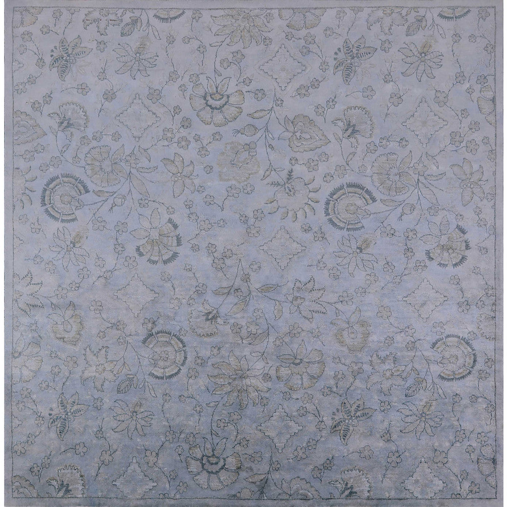 Ahgly Company Indoor Square Mid-Century Modern Area Rugs, 6' Square