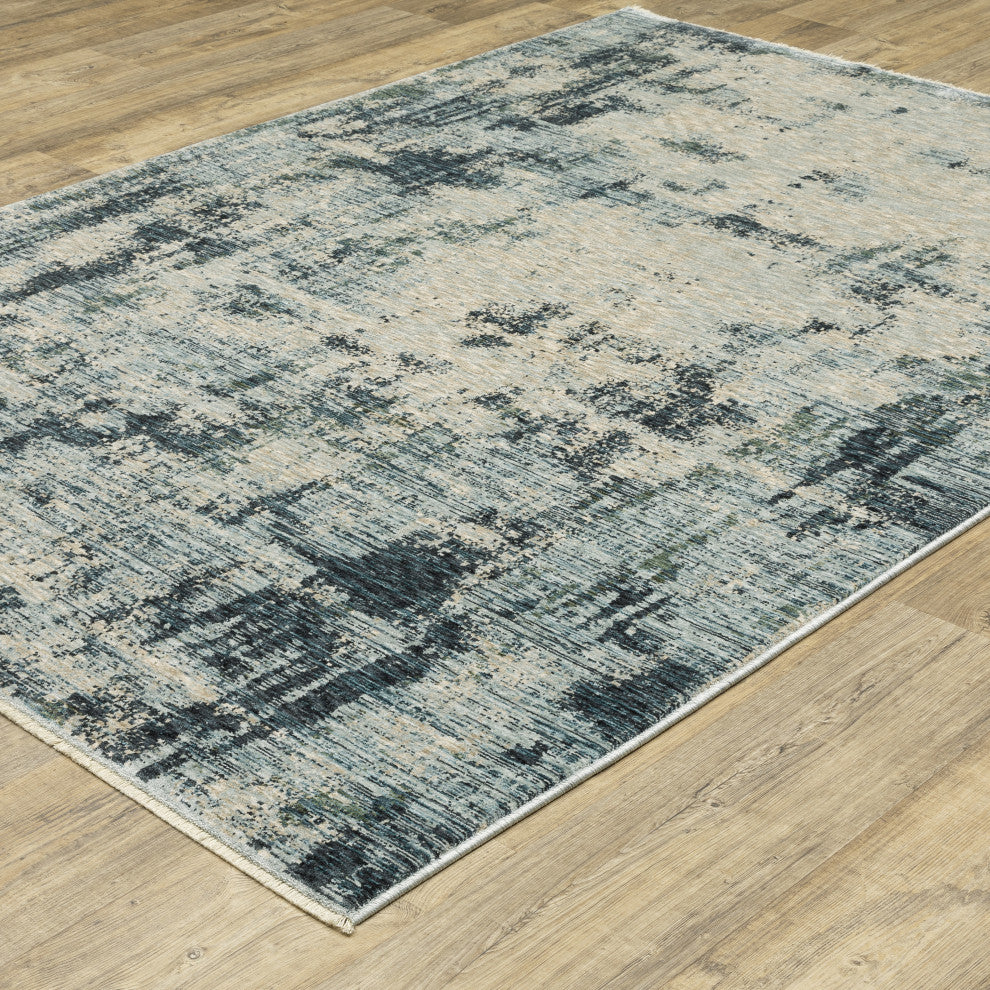 Harlan Modern Ethereal Polyester Area Rug 5'3" x 7'6"