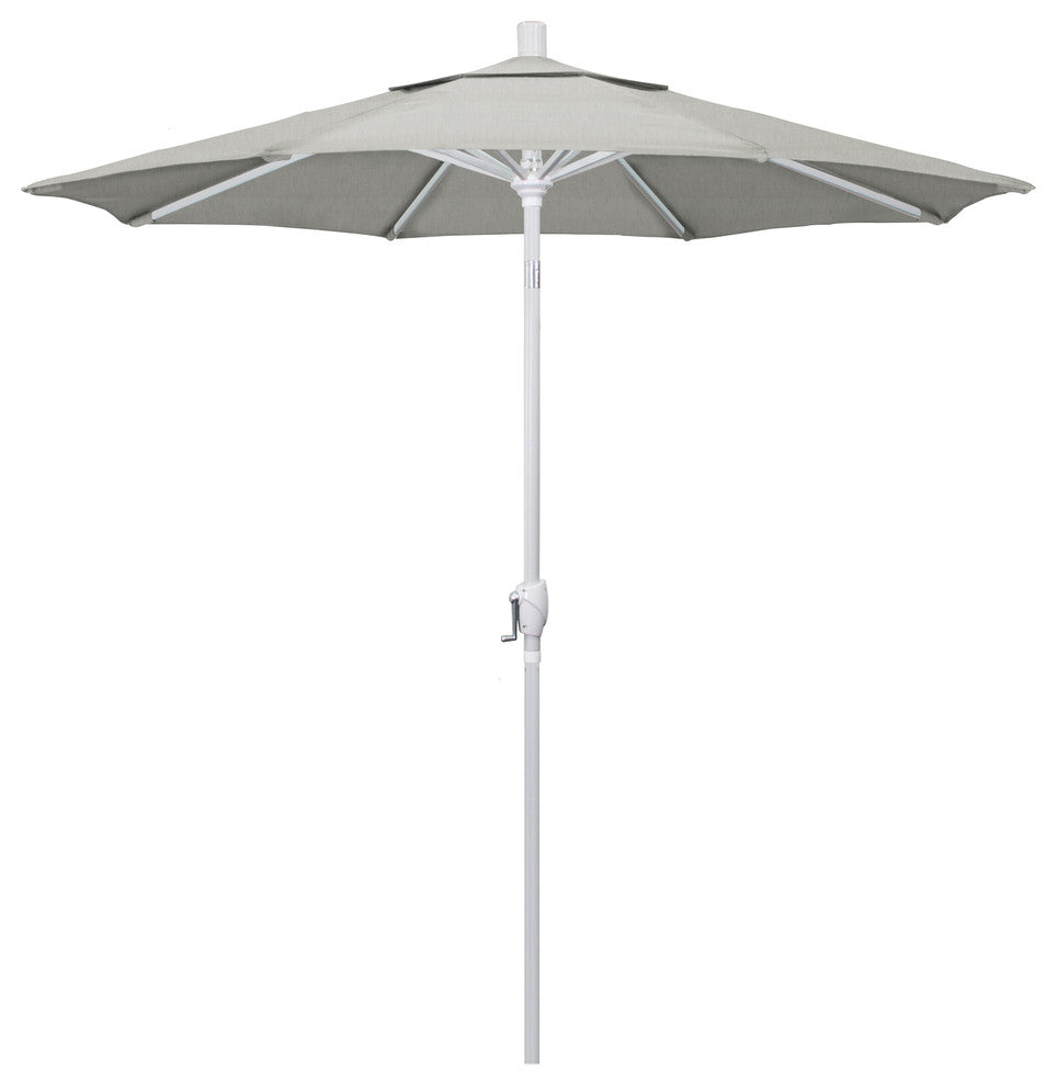 7.5' Aluminum Umbrella Push Tilt, Sunbrella, Granite
