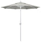 7.5' Aluminum Umbrella Push Tilt, Sunbrella, Granite