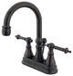 Kingston Brass 4" Templeton Centerset Bathroom Faucet, Oil Rubbed Bronze