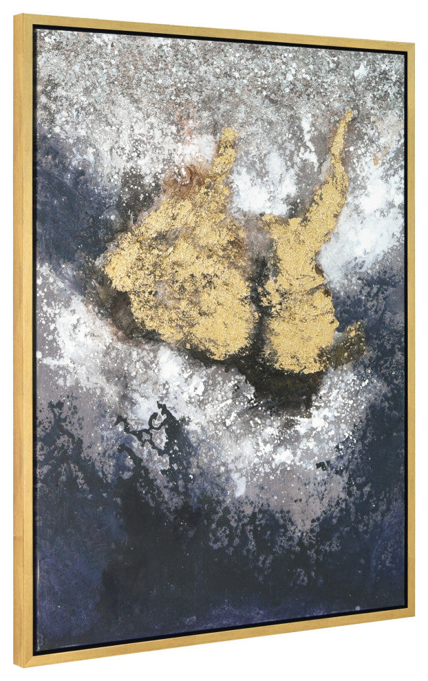 Nourishment Textured Metallic Hand Painted Framed Wall Art by Martin Edwards