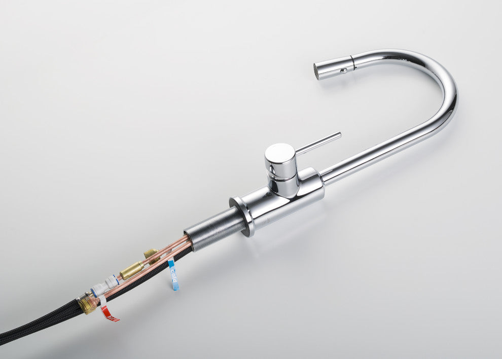 Brighton Kitchen Faucet Spray Head Gooseneck, Chrome