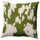 20" x 20" Moo Print Decorative Throw Pillow, Olive