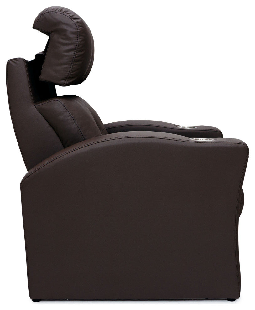 Seatcraft Sanctuary Home Theater Seating, Brown, Row of 2