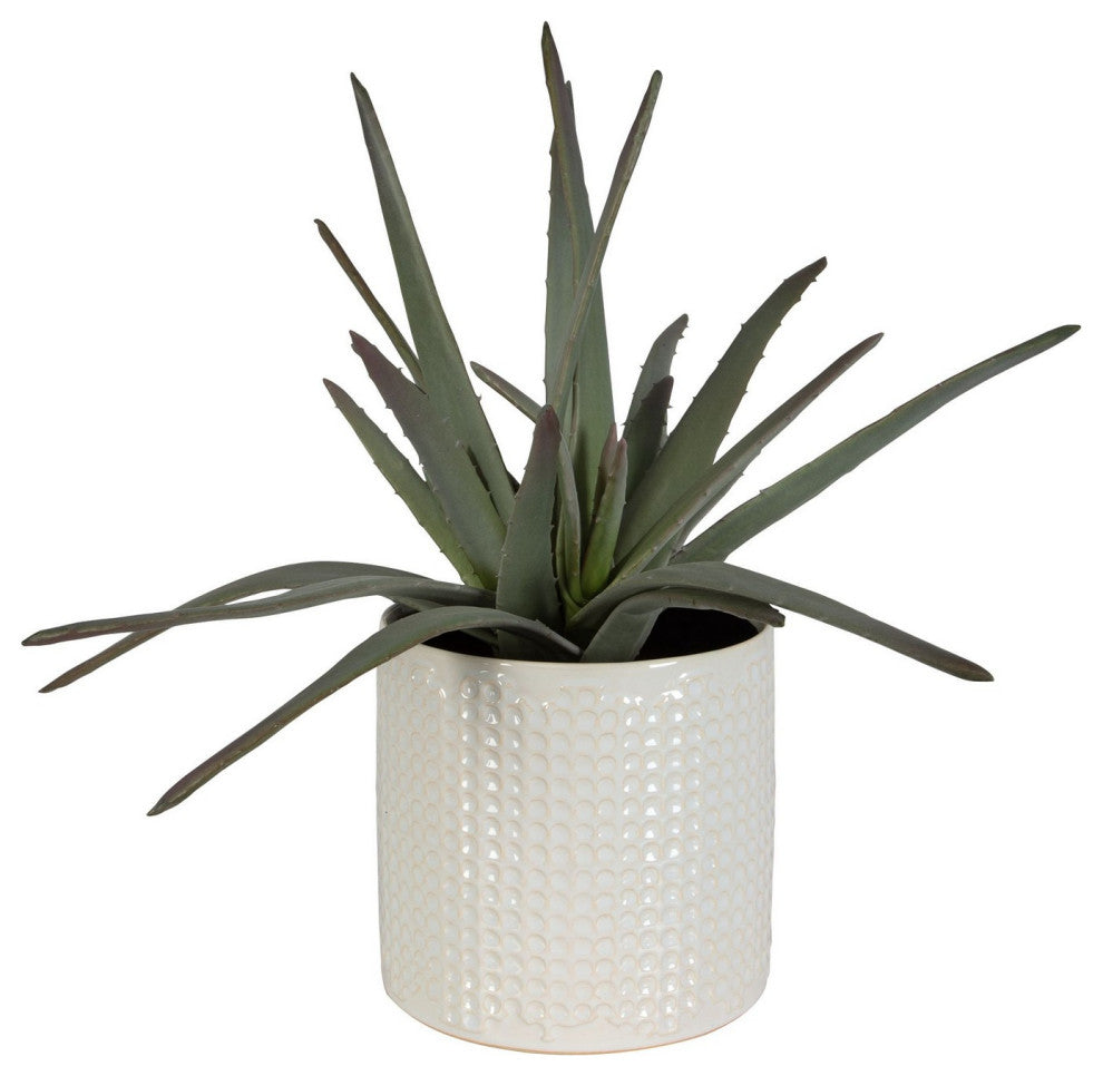 Uttermost - 60210 - Centerpiece - Taos - Glazed In Ivory With Beige