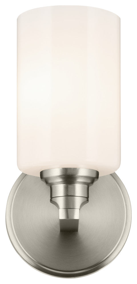 9.5" 1-Light Wall Sconce With Opal Glass