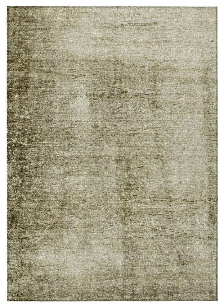 Machine Washable Indoor/Outdoor Chantille ACN1884 Khaki 3' x 5' Rug