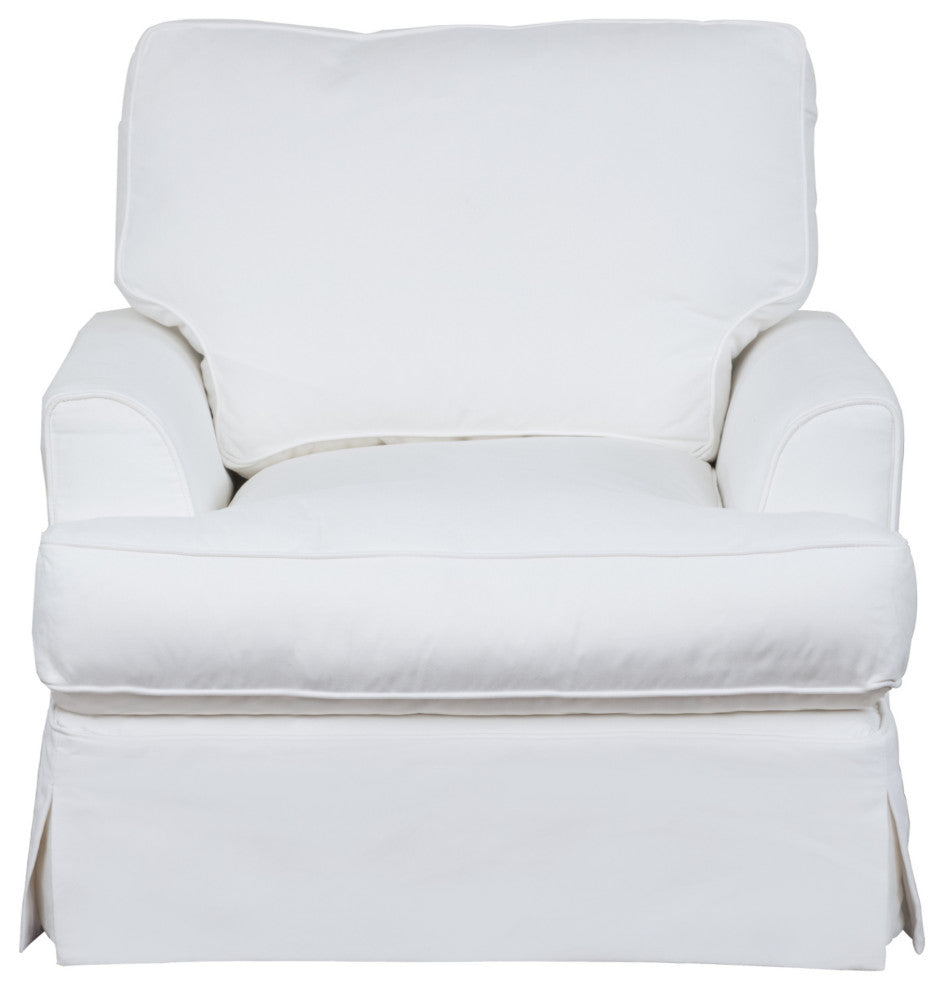 3 Piece Living Room Set Sleeper Sofa Chair With Ottoman Fabric White