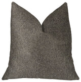 Abigail Charcoal Luxury Throw Pillow, 16"x16"