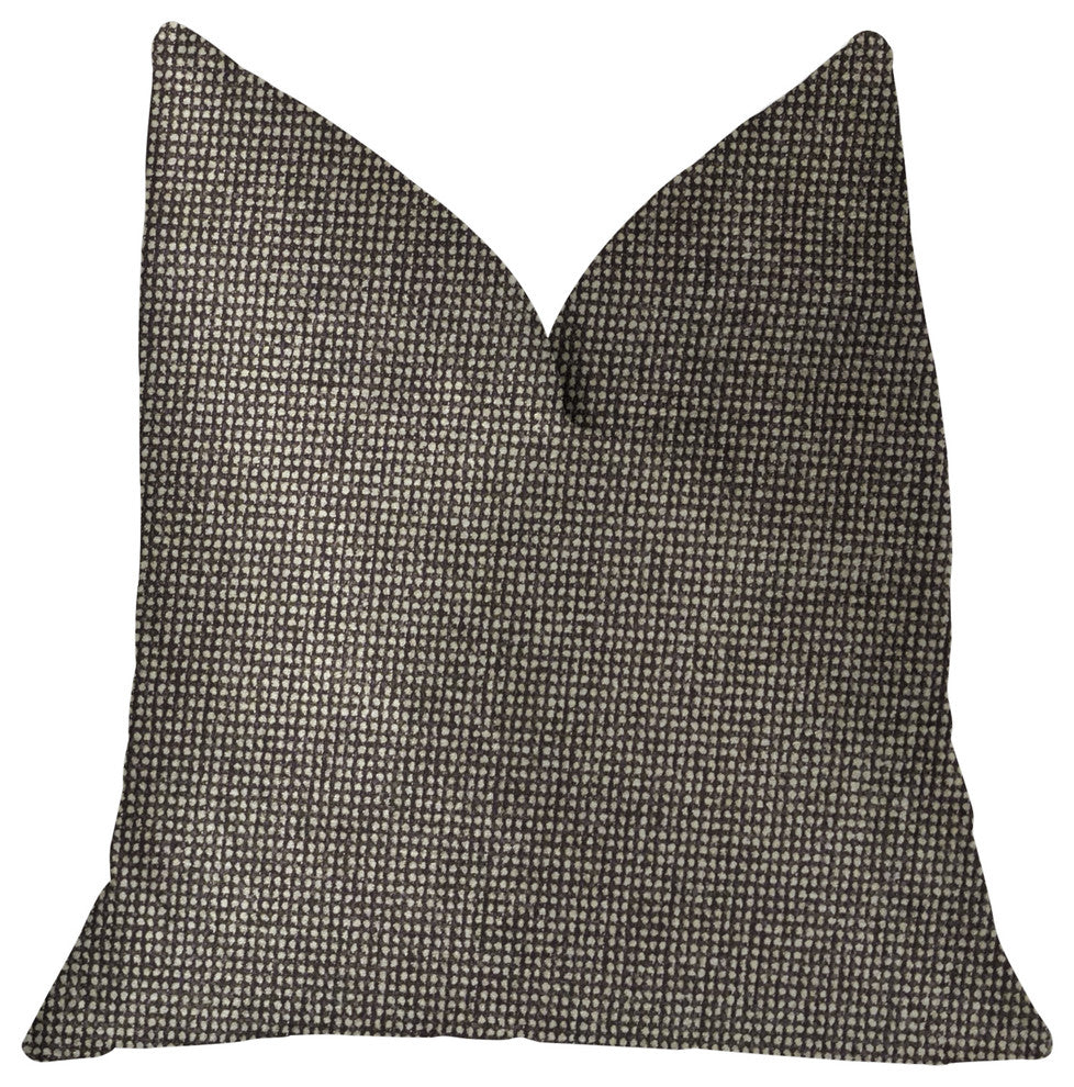 Abigail Charcoal Luxury Throw Pillow, 16"x16"