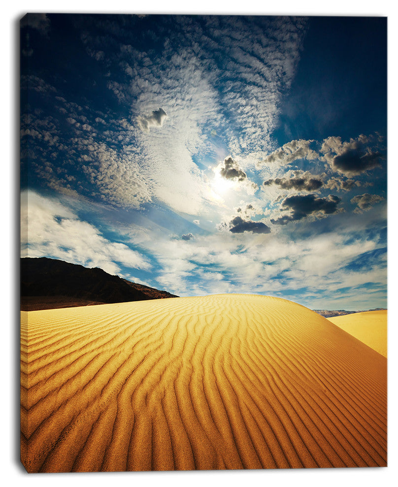 Sahara Desert under Clouds, Oversized Landscape Canvas Art, 30"x40"