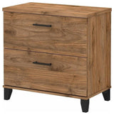 UrbanPro 2 Drawer Lateral File Cabinet in Fresh Walnut - Engineered Wood